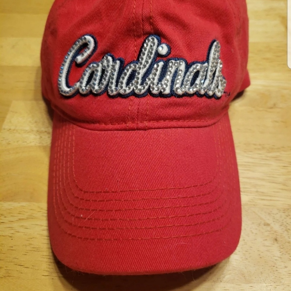 Bedazzled Cardinals baseball hat